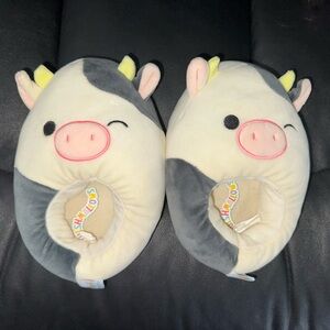 Like new, Squishmallow kids slippers, size 13-1
